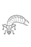 Insecten kleurplaat 4