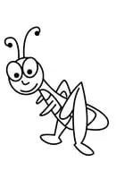 Insecten kleurplaat 5