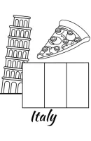 Italie kleurplaat 21