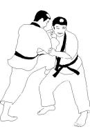 Judo kleurplaat 6