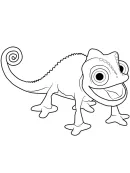 Kameleon kleurplaat 6