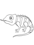 Kameleon kleurplaat 7