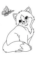 Katten kleurplaat 14