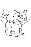 Katten kleurplaat 2
