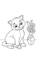 Katten kleurplaat 5