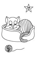 Katten kleurplaat 8