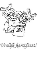 Kerst kleurplaat 1