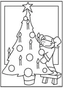 Kerst kleurplaat 4