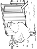 Kippen kleurplaat 1