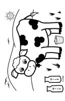 Koeien kleurplaat 7