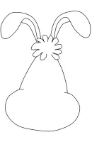 Konijnen kleurplaat 17