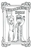 Koningsdag kleurplaat 7