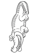 Krokodil kleurplaat 1