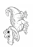 Krokodil kleurplaat 12