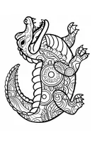 Krokodil kleurplaat 13