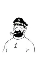 Kuifje kleurplaat 10