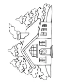 Landschap kleurplaat 4