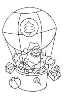 Luchtballon kleurplaat 1