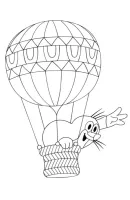 Luchtballon kleurplaat 10