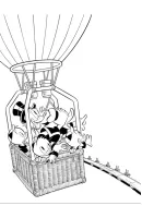 Luchtballon kleurplaat 3