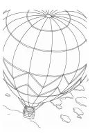 Luchtballon kleurplaat 4