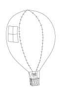 Luchtballon kleurplaat 5