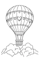 Luchtballon kleurplaat 8