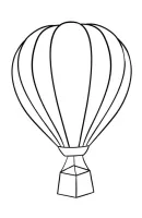 Luchtballon kleurplaat 9