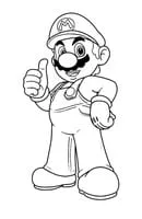 Mario kleurplaat 5