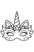 Masker kleurplaat 1