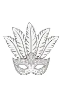 Masker kleurplaat 10
