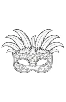 Masker kleurplaat 11