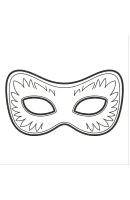 Masker kleurplaat 13