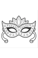 Masker kleurplaat 15