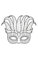 Masker kleurplaat 16