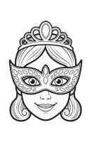 Masker kleurplaat 17