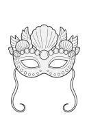 Masker kleurplaat 18