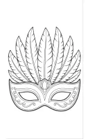 Masker kleurplaat 19