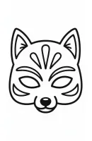 Masker kleurplaat 21
