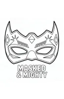 Masker kleurplaat 3