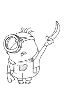 Minions kleurplaat 11