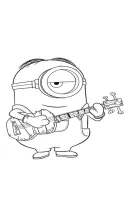 Minions kleurplaat 12