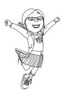Minions kleurplaat 3