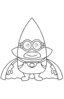 Minions kleurplaat 4