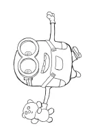 Minions kleurplaat 7