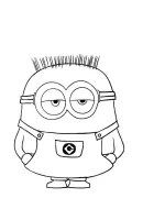 Minions kleurplaat 9