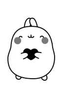 Molang kleurplaat 3