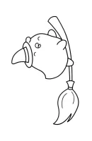 Molang kleurplaat 4