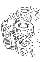 Monstertruck kleurplaat 11