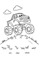Monstertruck kleurplaat 12